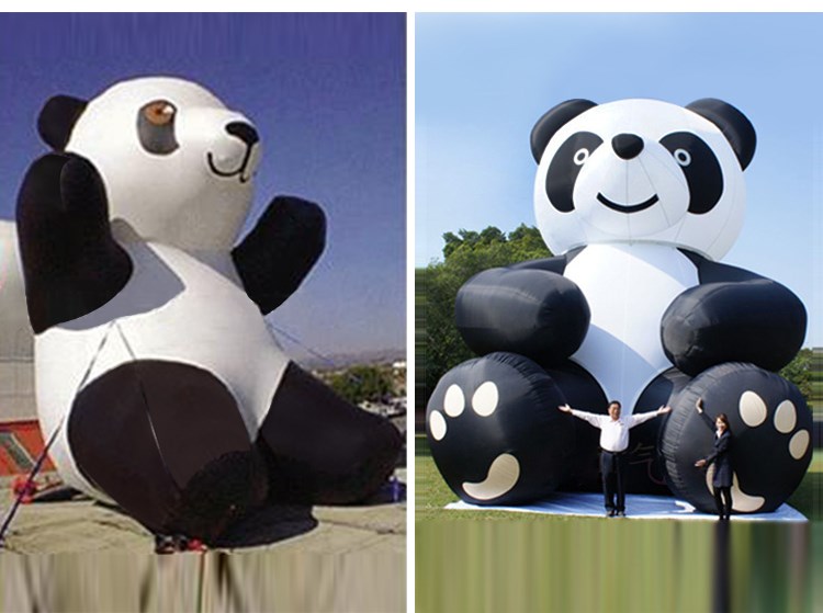 百色充气熊猫展示